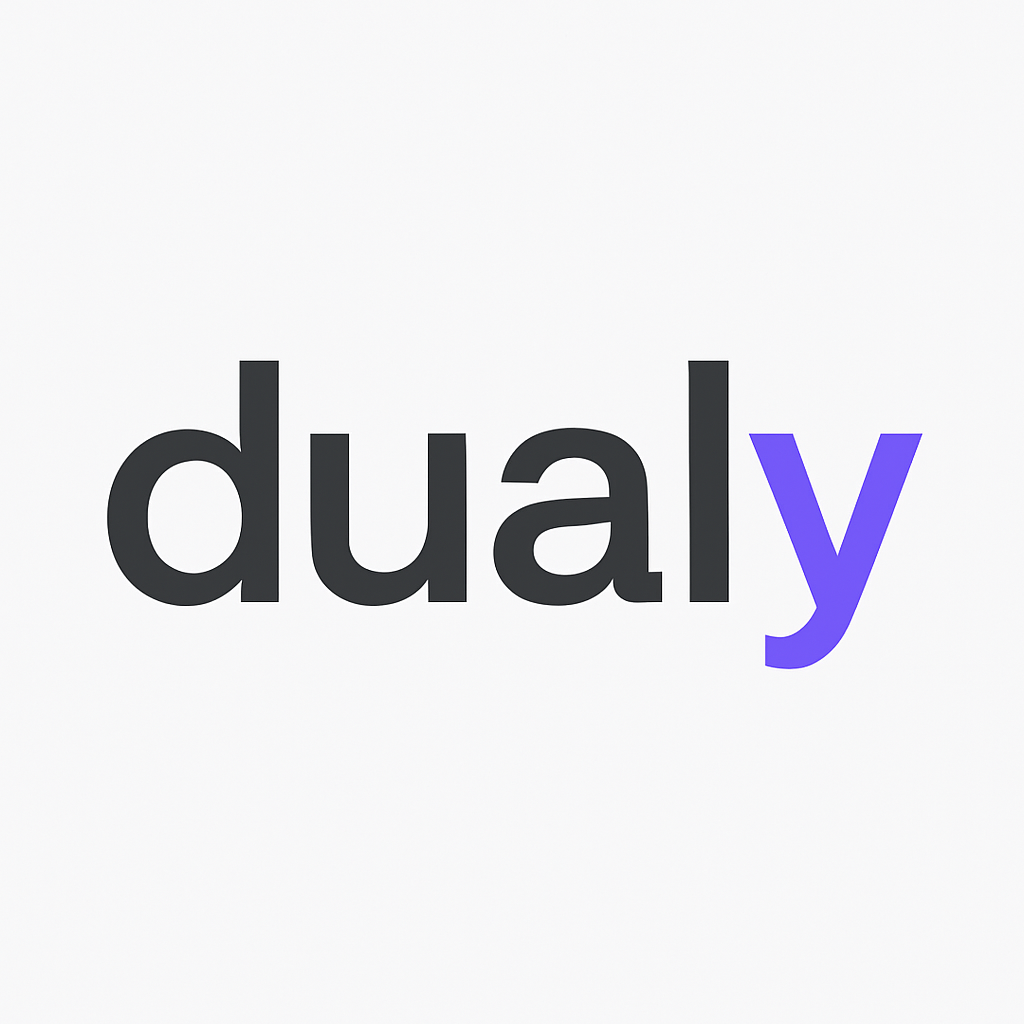 Logo von dualy – Plattform für duales Studium in Deutschland & Europa